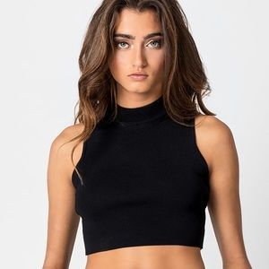 Carmar Basic Turtleneck Crop Top